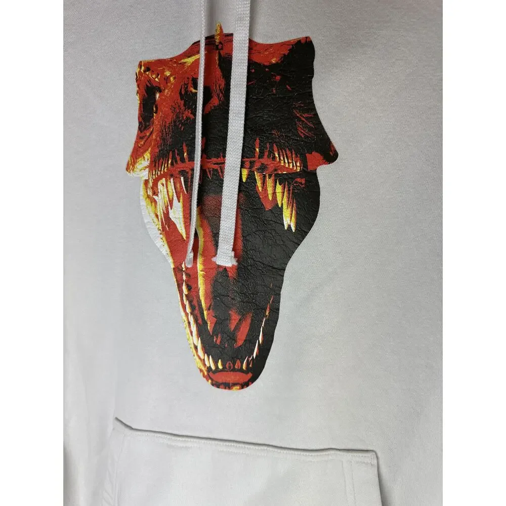 Nike Travis Kelce T-Rex Sweatshirt Hoodie KC Kansas City Chiefs 87 White Medium - Picture 12 of 12